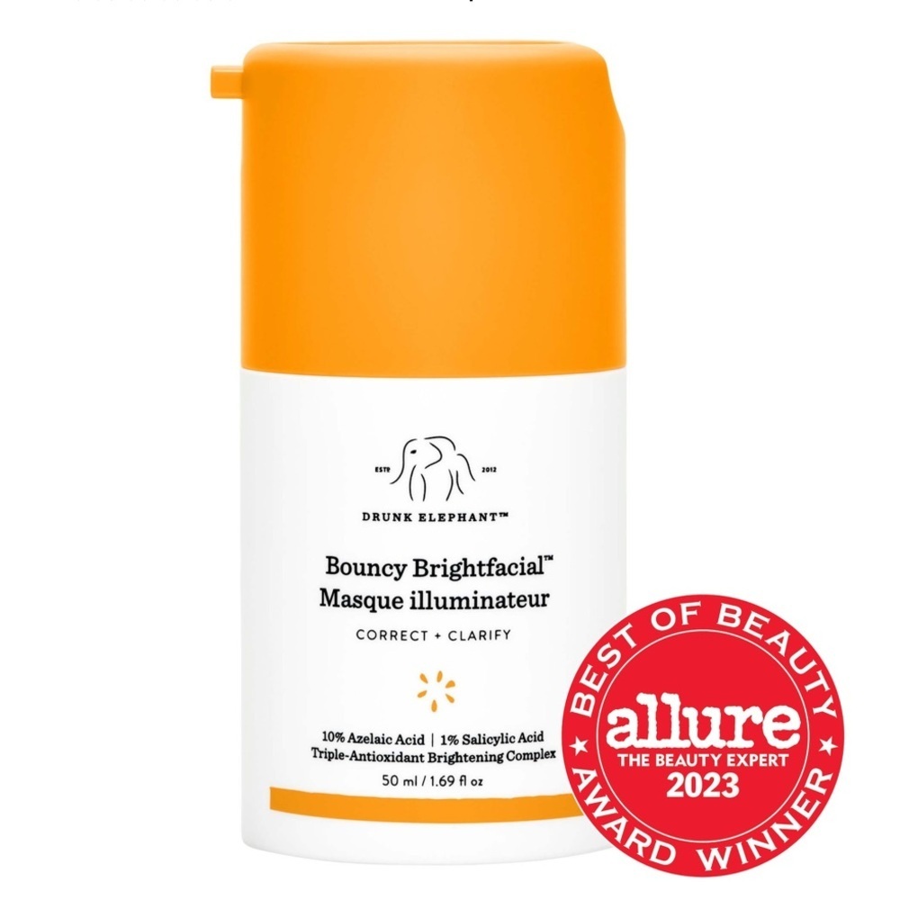 🌿 DRUNK ELEPHANT Bouncy Brightfacial Masque Illuminateur